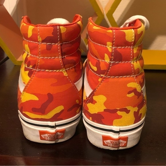 🔥VANS SK8 Orange Camo Hi-Top 🔥 - Picture 5 of 5